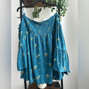 Boho Chic Floral‎ Ruffle Dress